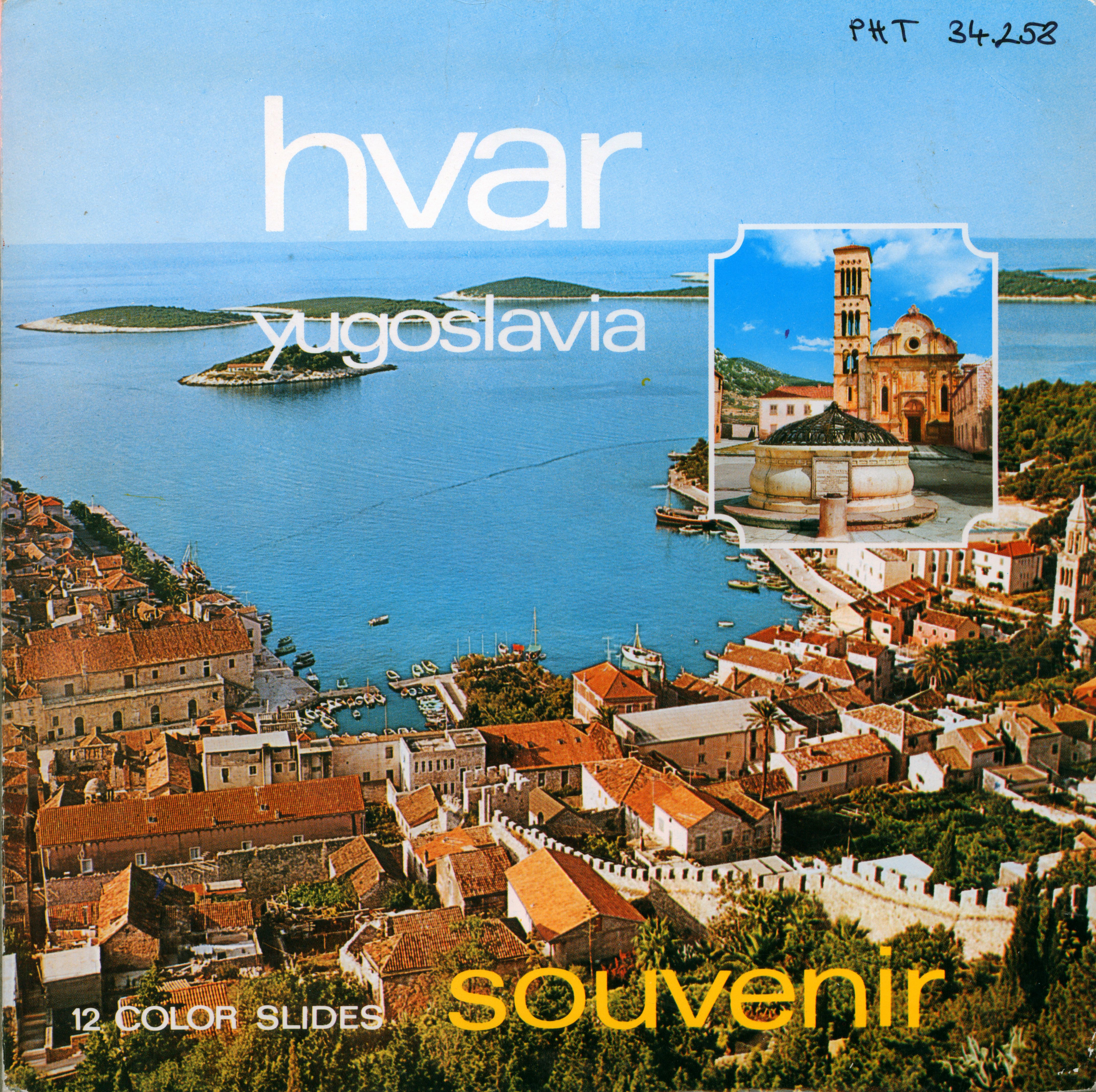 Hvar, Jugoslavia Souvenir, 12 color slides